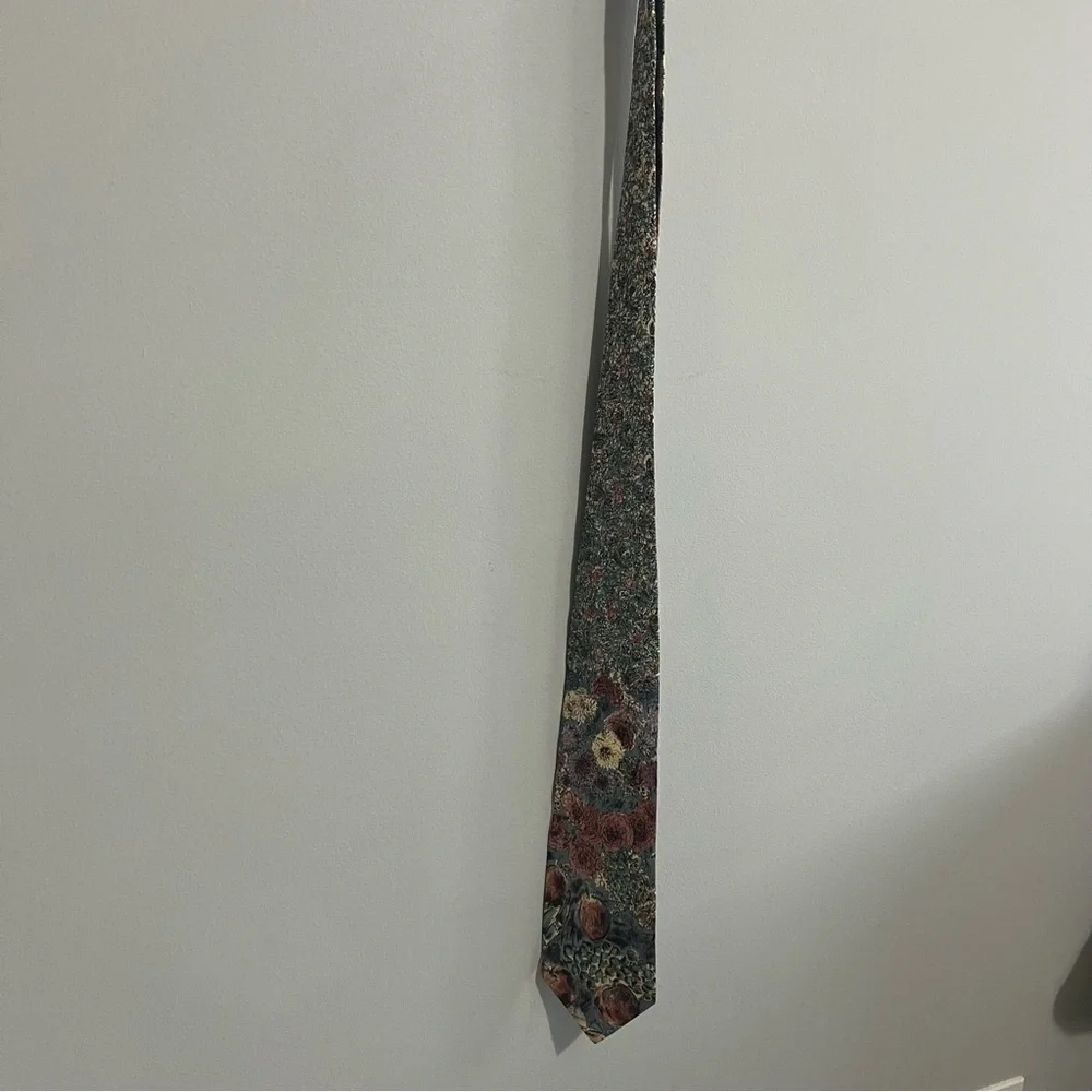 Torriani Multicolor Floral 100% Italian Silk Tie